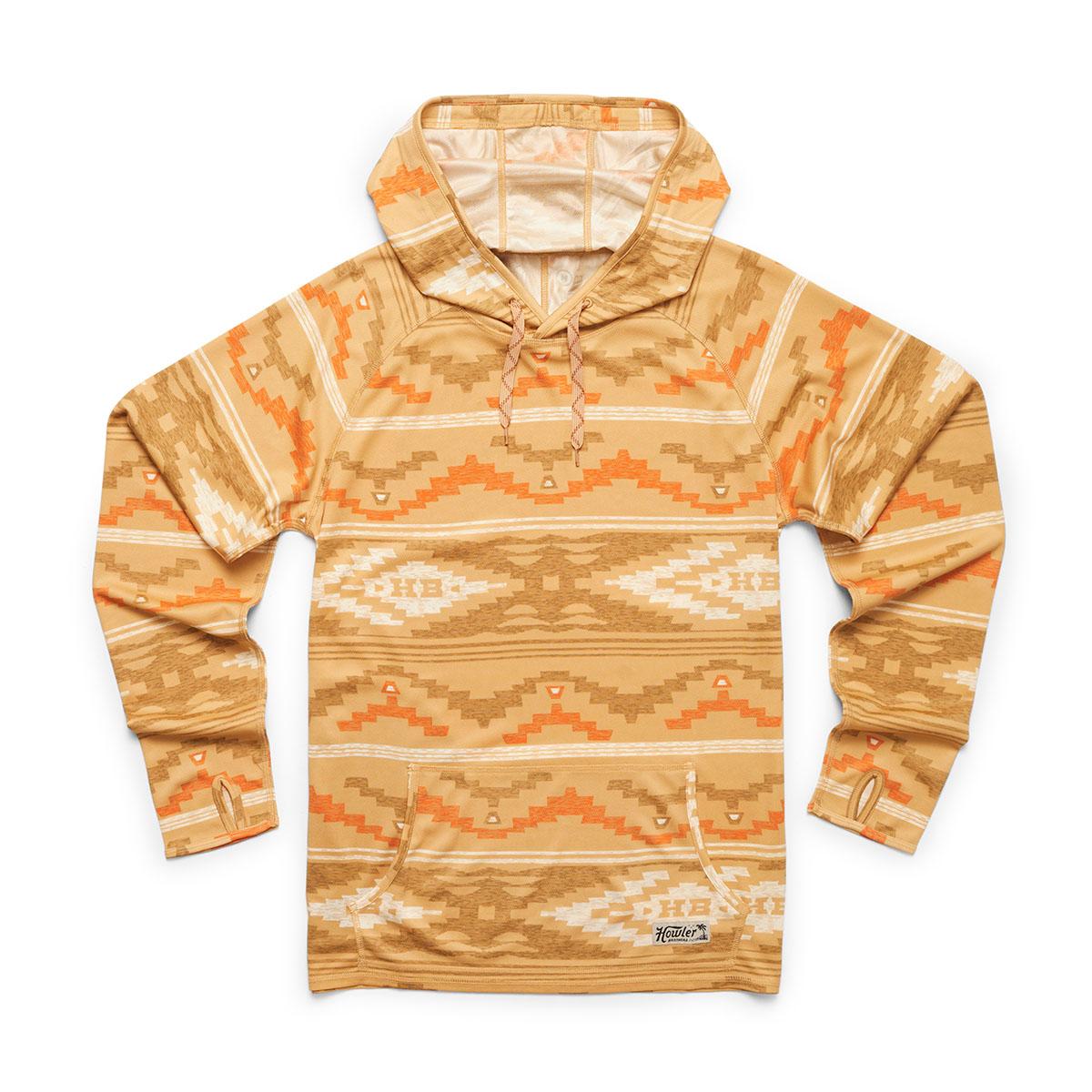 Howler Brothers Loggerhead Hoodie Men's in Terranova Toltec Tan